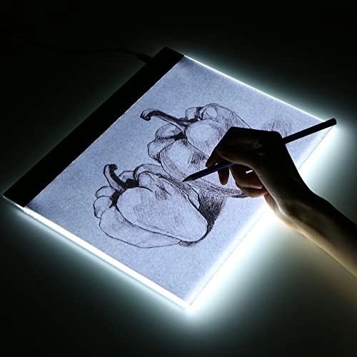 LED Graphic Tablet - 3 Levels Dimmable A4