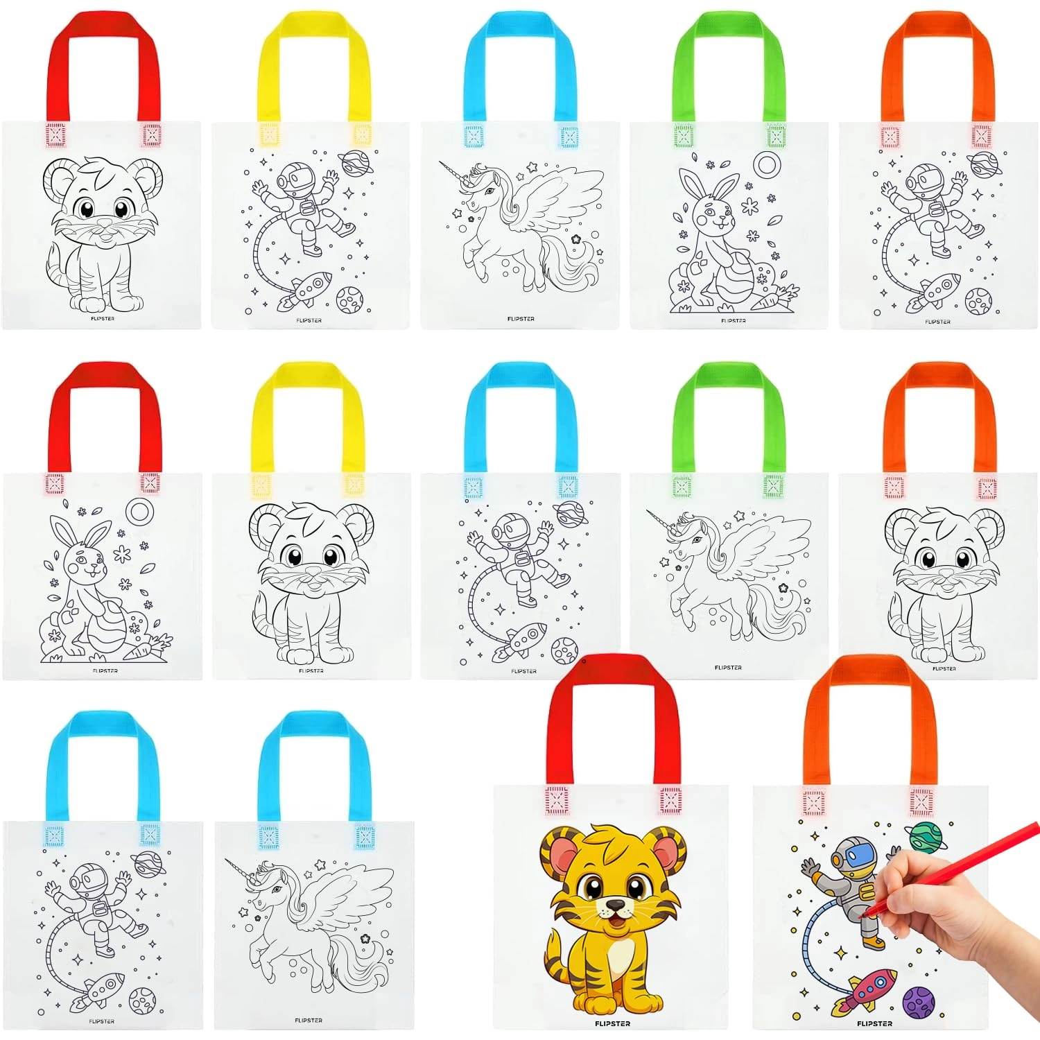 Flipster, Flipster Kids Colouring Bags - 36 pcs