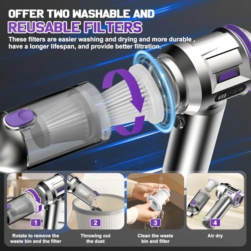 Handheld Vacuum Cleaner - 6000 mAh