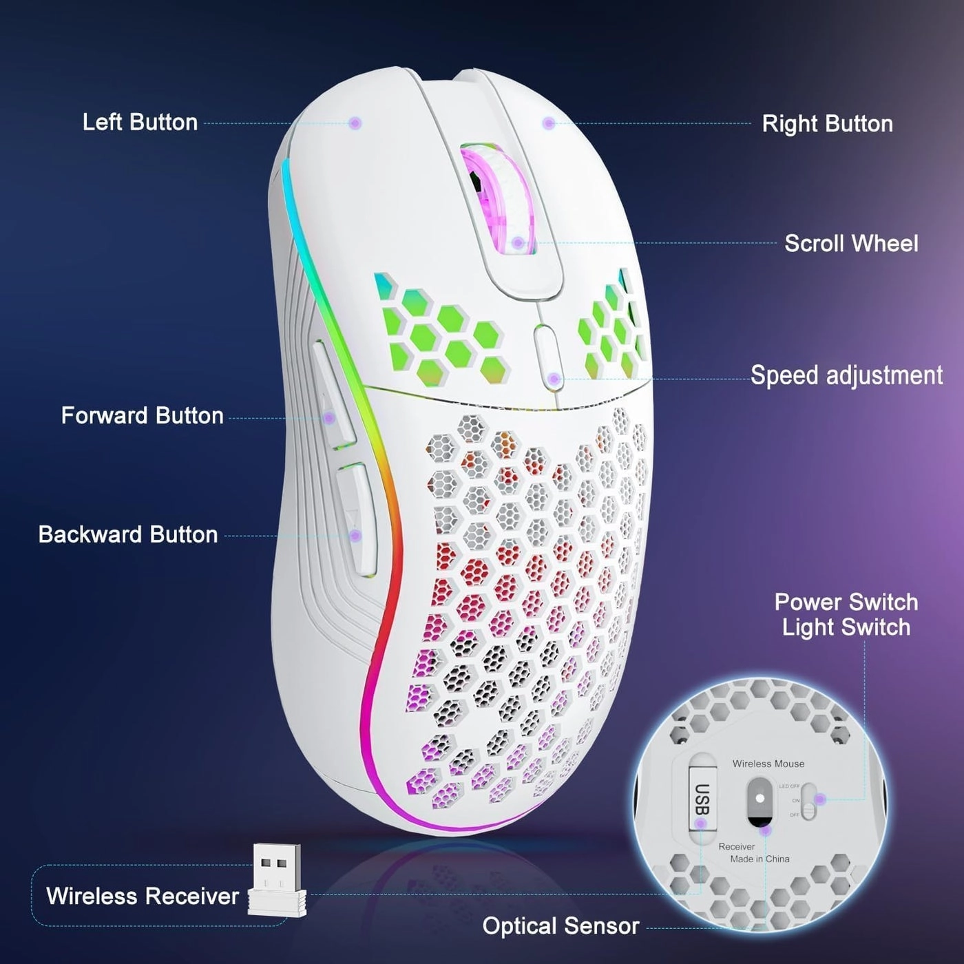 Wireless Gaming Mouse - USB