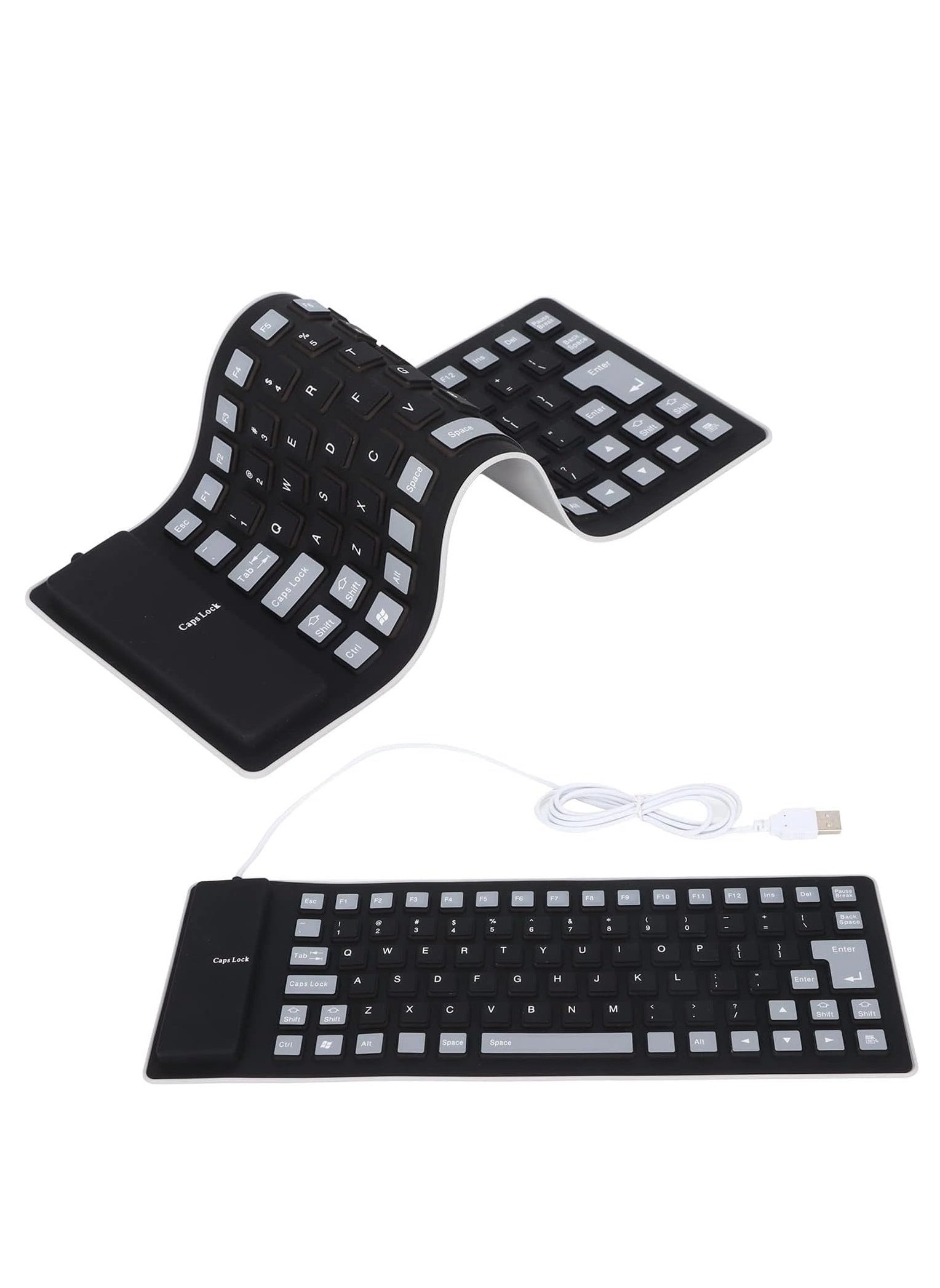 Foldable Flexible Keyboard - Wired