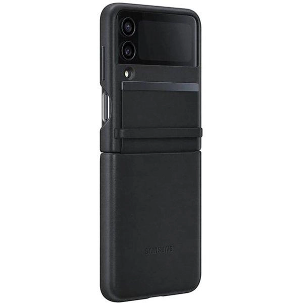 Flap Leather Cover - Leather Back Case for Samsung Flip 4