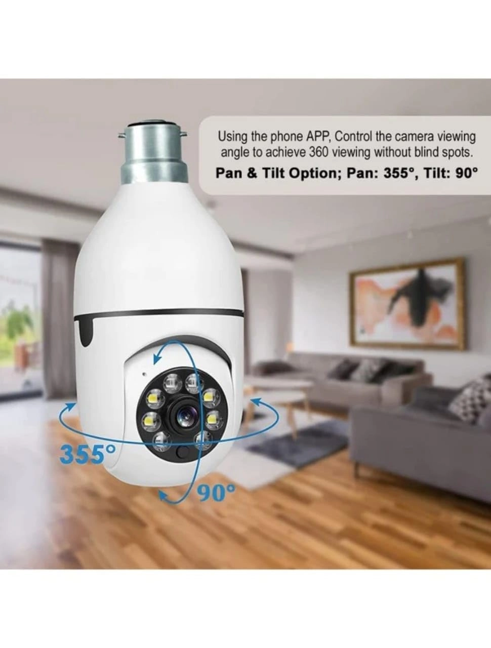 360 Light Bulb Camera 1080p