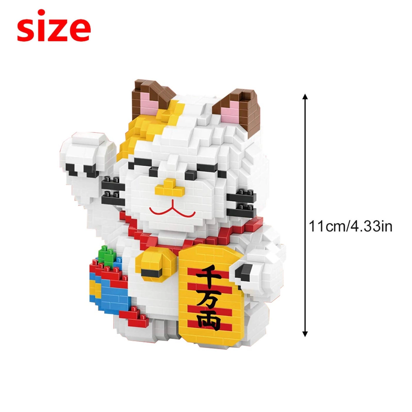 Cat Micro Building Blocks - Fortune Cat 1163 pcs