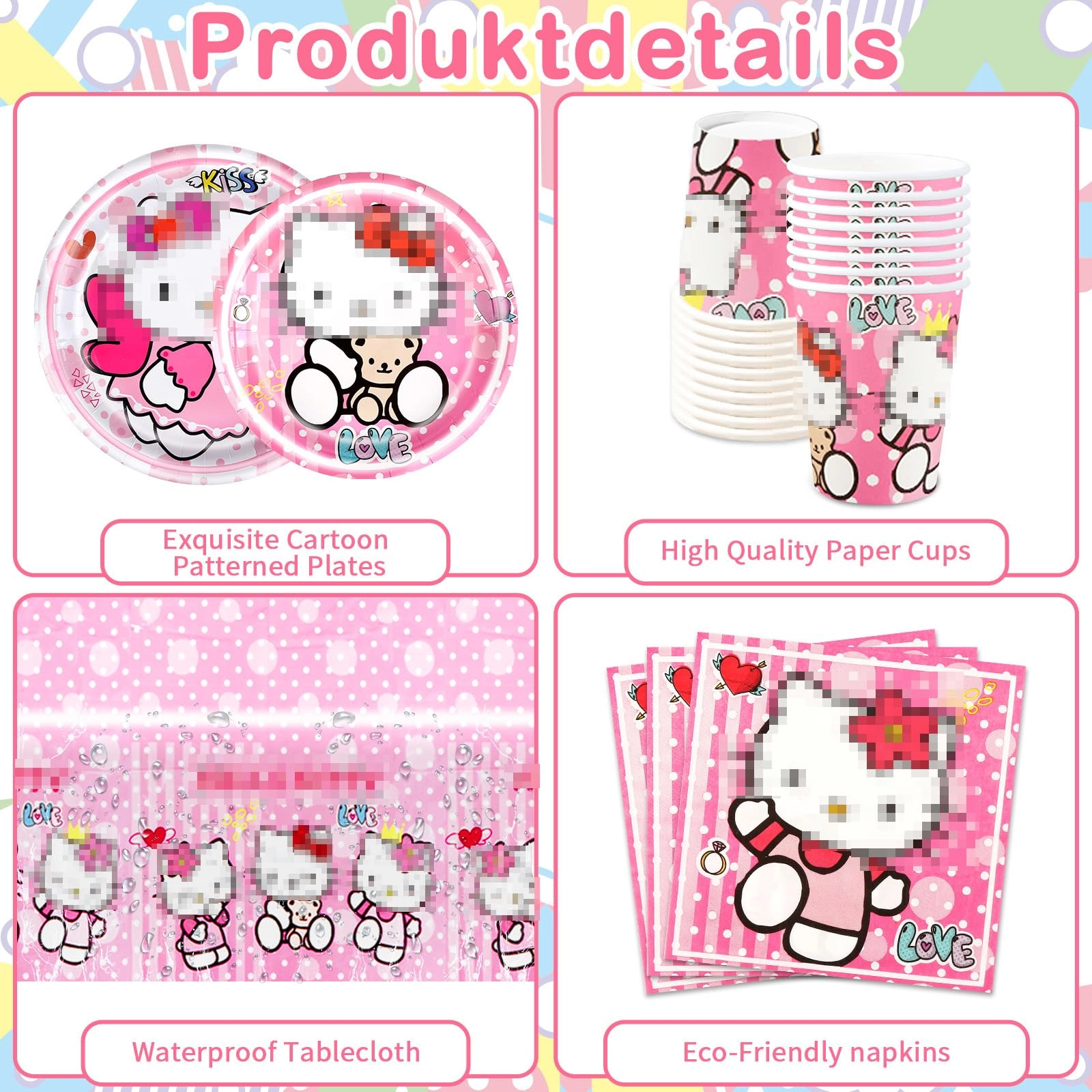 Party Tableware Set - 52PC Birthday