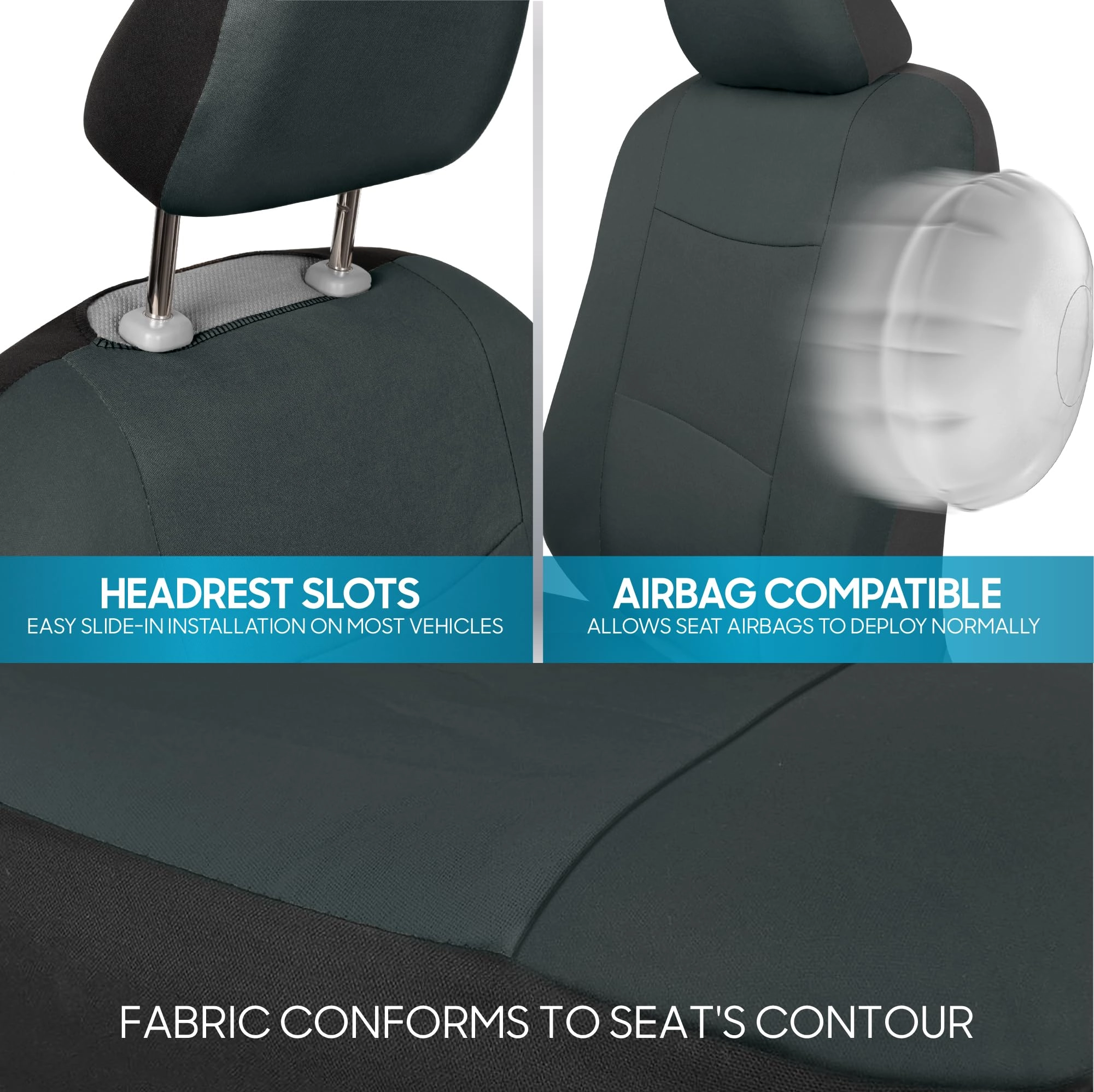 PolyPro Car Seat Covers - Solid Beige Universal Fit