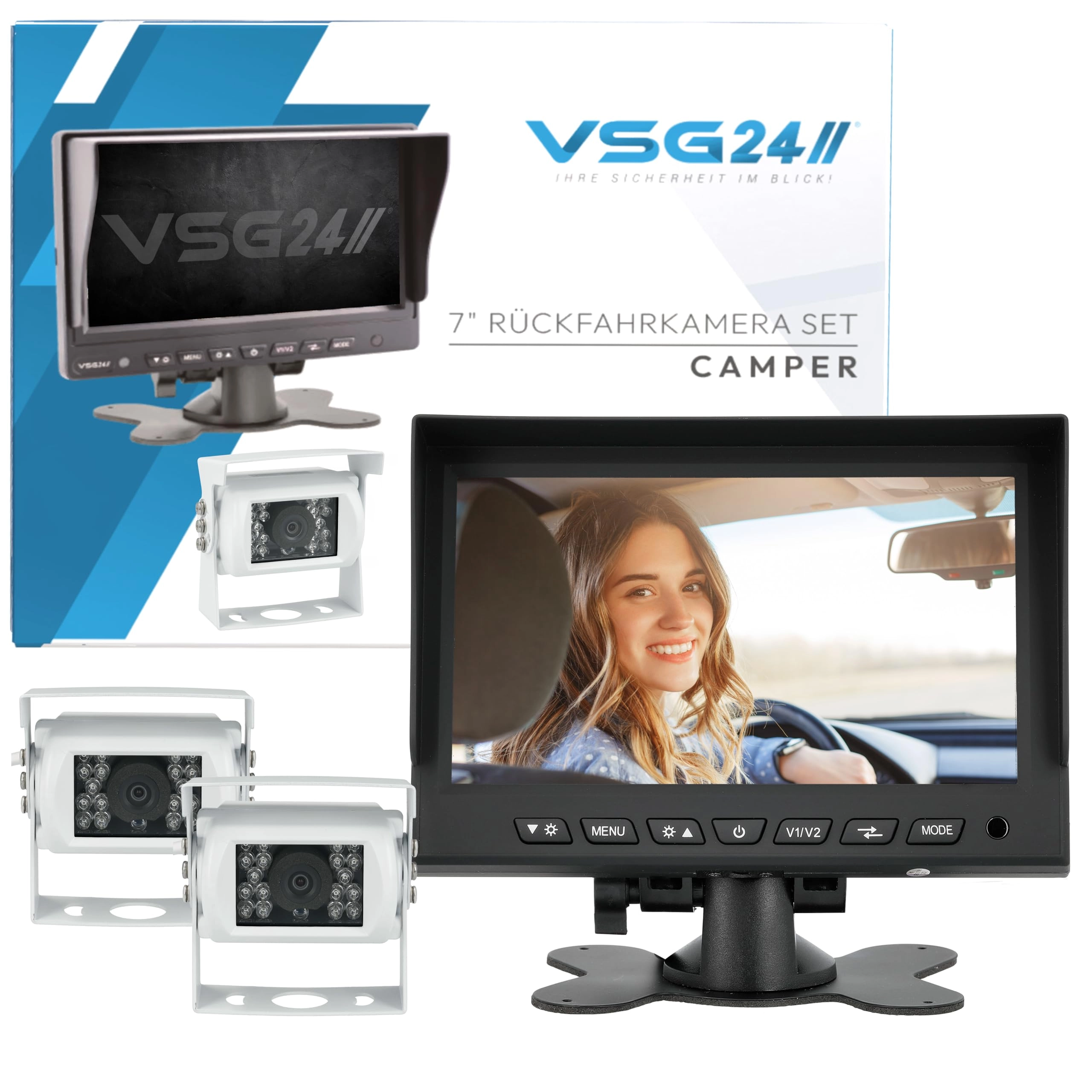 VSG24 Reversing Camera - Night vision Wired Set