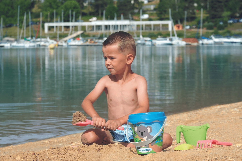 Glitter Beach Toy Bucket - 17 cm 2 Pcs Accessory Set