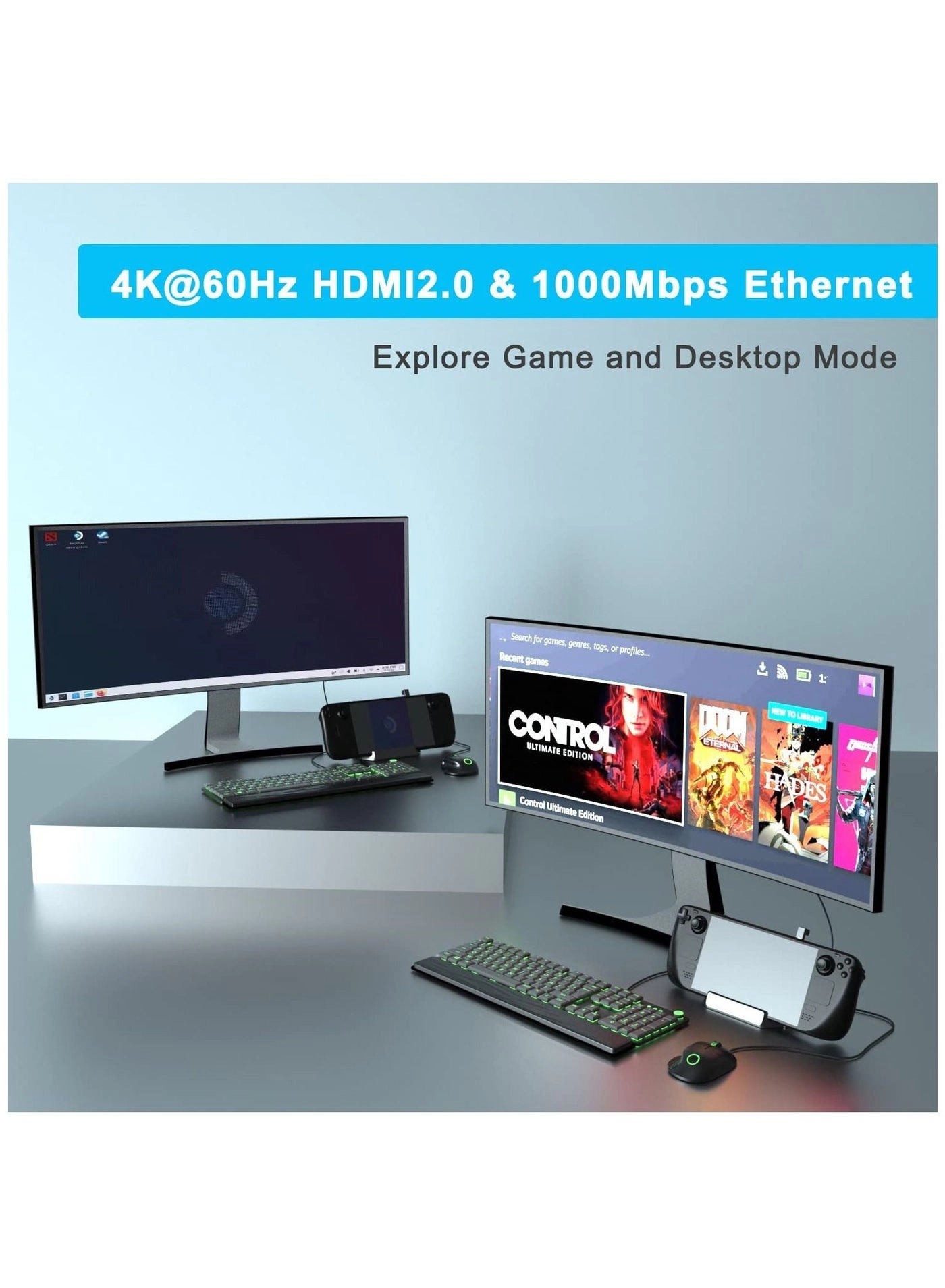 TV Docking Stand - USB-C Steam Deck