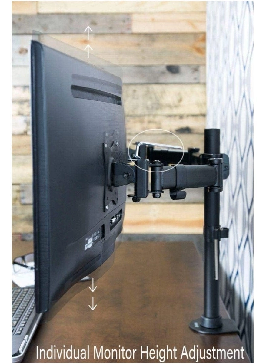 Dual Monitor Stand - 32 Inches 75x75/100x100mm