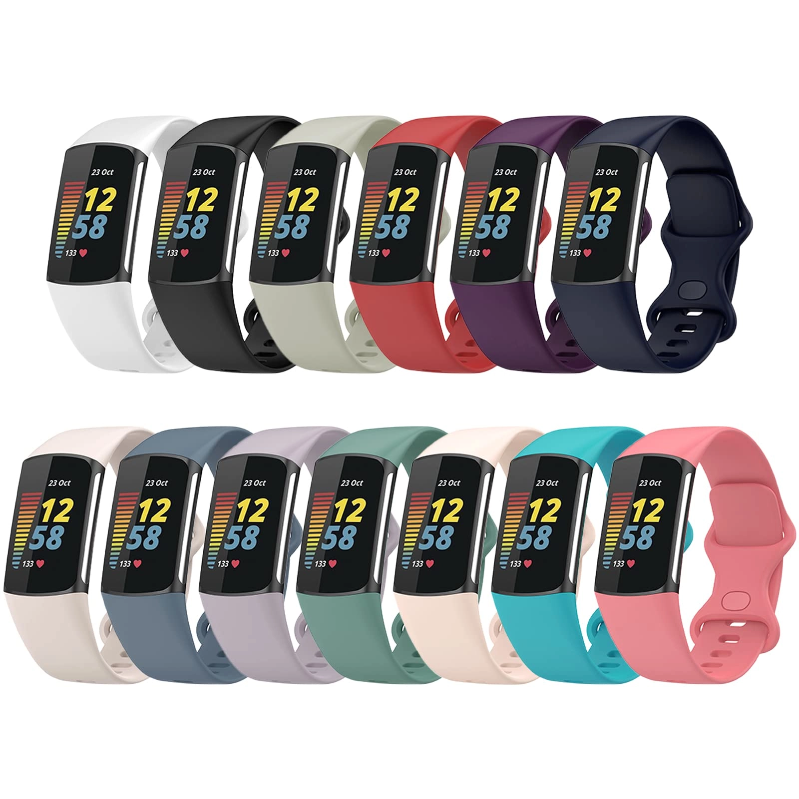 Silicone Watch Band for Fitbit Charge 5
