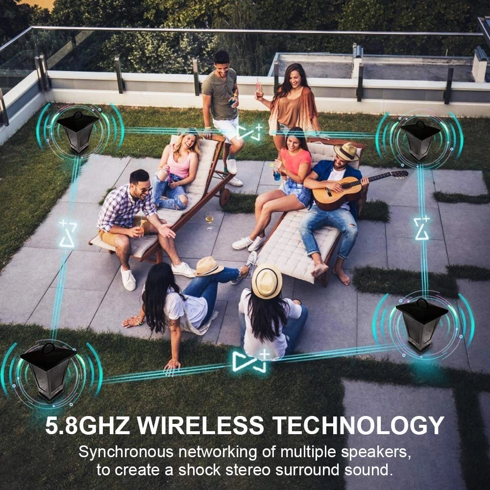 Bluetooth Speaker - Waterproof Portable LED Strip Lights