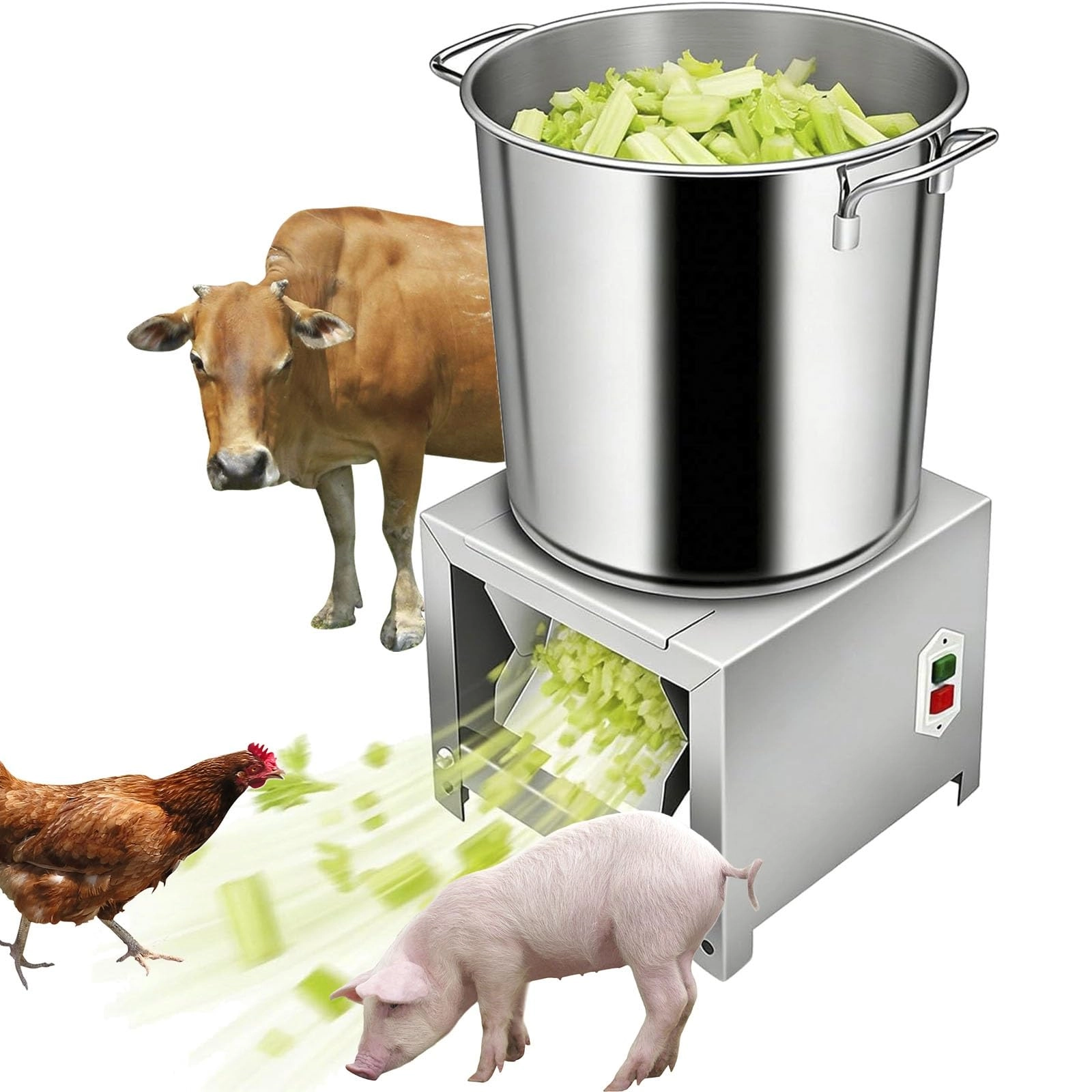 RSQQL Commercial Vegetable Chopper - 1800W