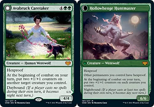 Wizards of the Coast Avabruck Caretaker // Hollowhenge Huntmaster 187 - Innistrad: Crimson Vow 1pcs