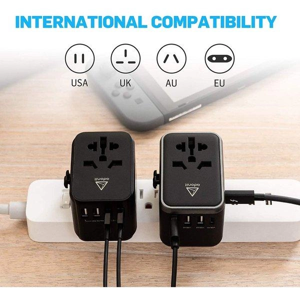Adonit Universal World Travel Adapter - 61W