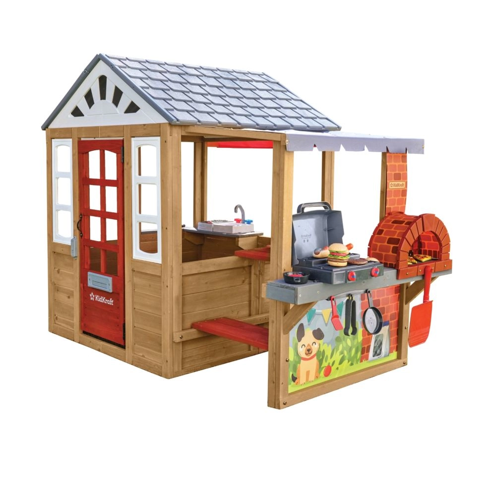 KidKraft Grill & Chill Pizza Playhouse - 3-10 Years 110 lbs./child