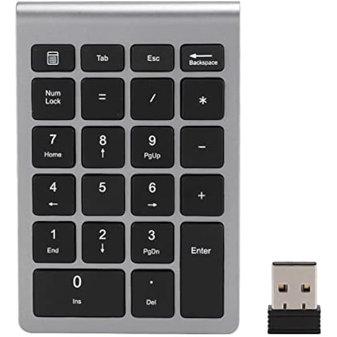 NUMERIC KEYPAD - 22 KEYS 2.4G WIRELESS USB RECEIVER
