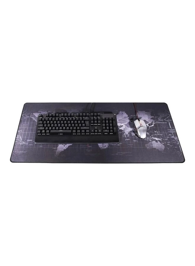 World Map Large Rubber Gaming Mouse Pad - 80x40 cm