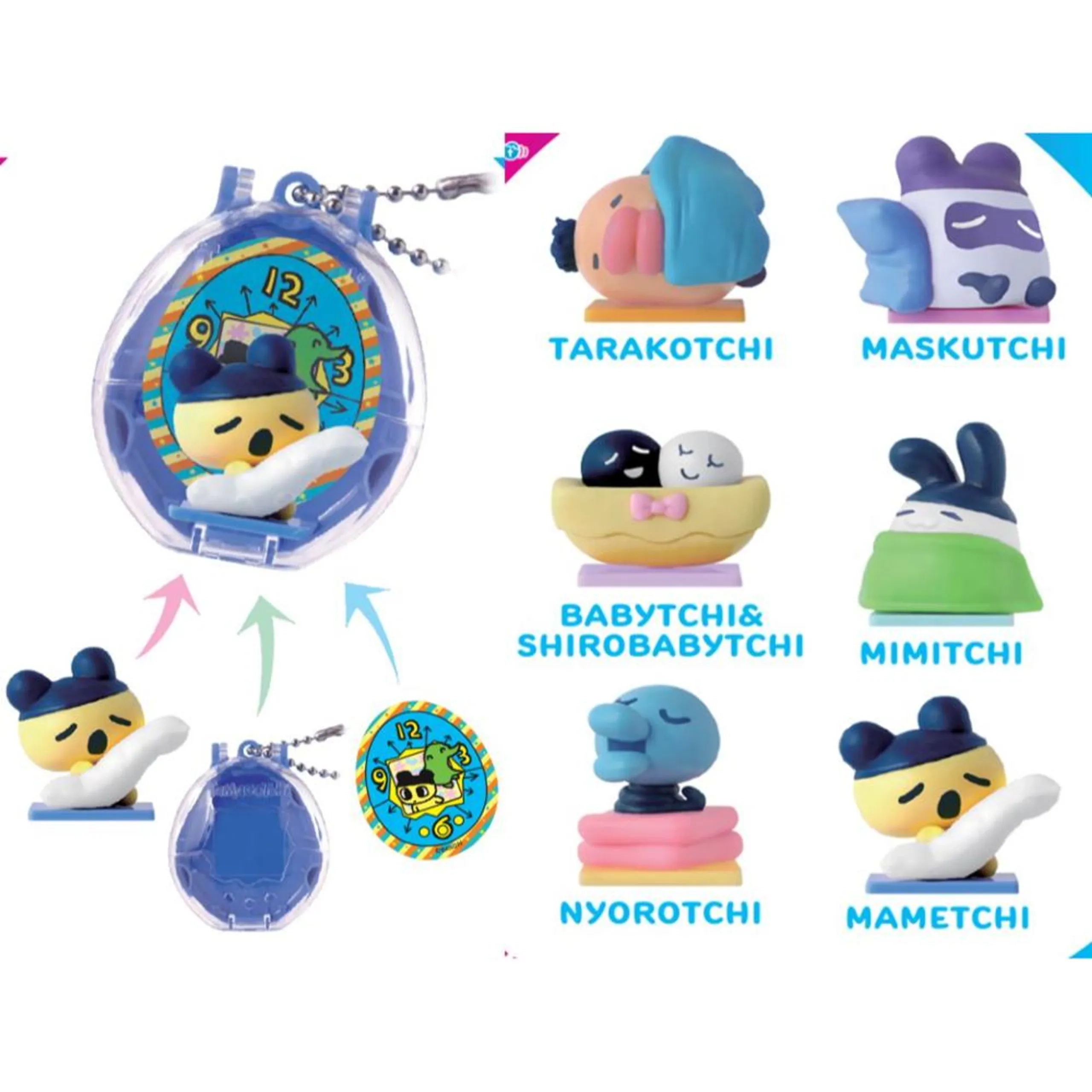 Tamagotchi Original Clip-on Case - Collectible Mini Figure Blind-pack 1pc