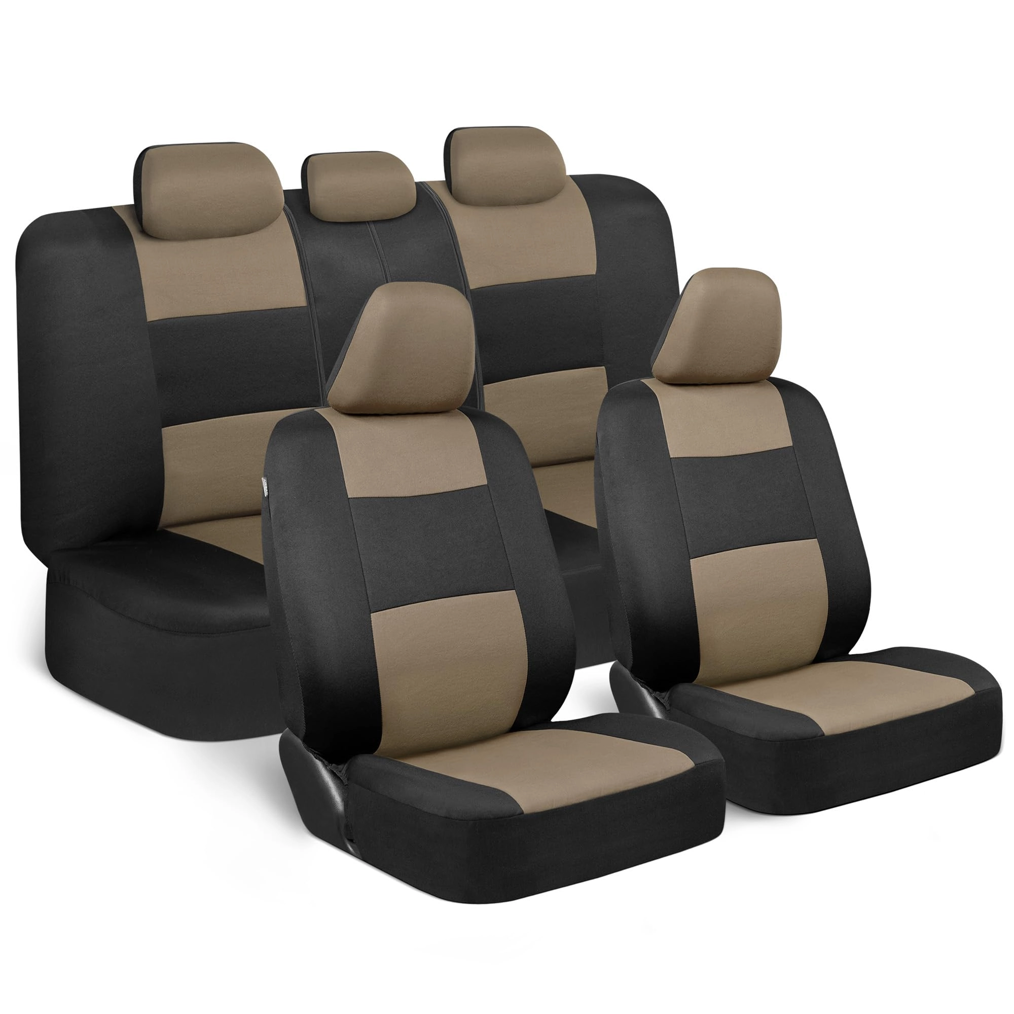 PolyPro Car Seat Covers - Solid Beige Universal Fit