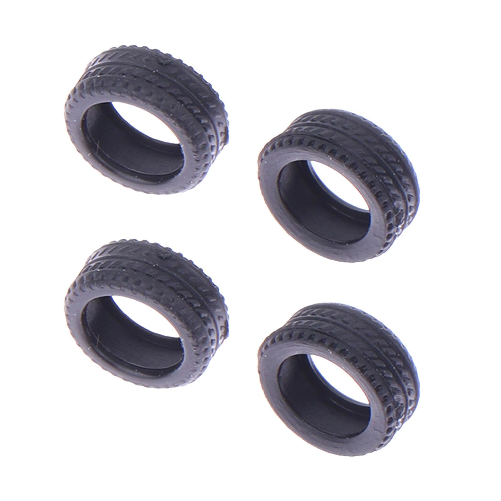TTETTZ 1/64 Scale Rubber Tires - 4Pcs