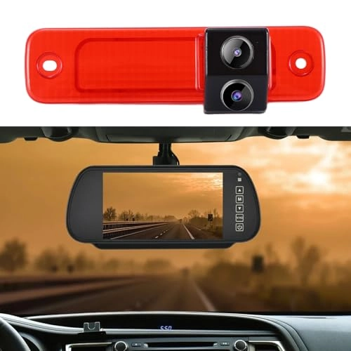 7 Inch Rear View Mirror Monitor - 1024 x RGBx600 + Reversing Camera - 1280 x 720 Px