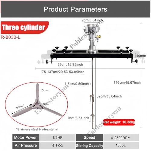 IBC Air Agitator - 1000 L 1/2 HP 3/4 HP 1 HP