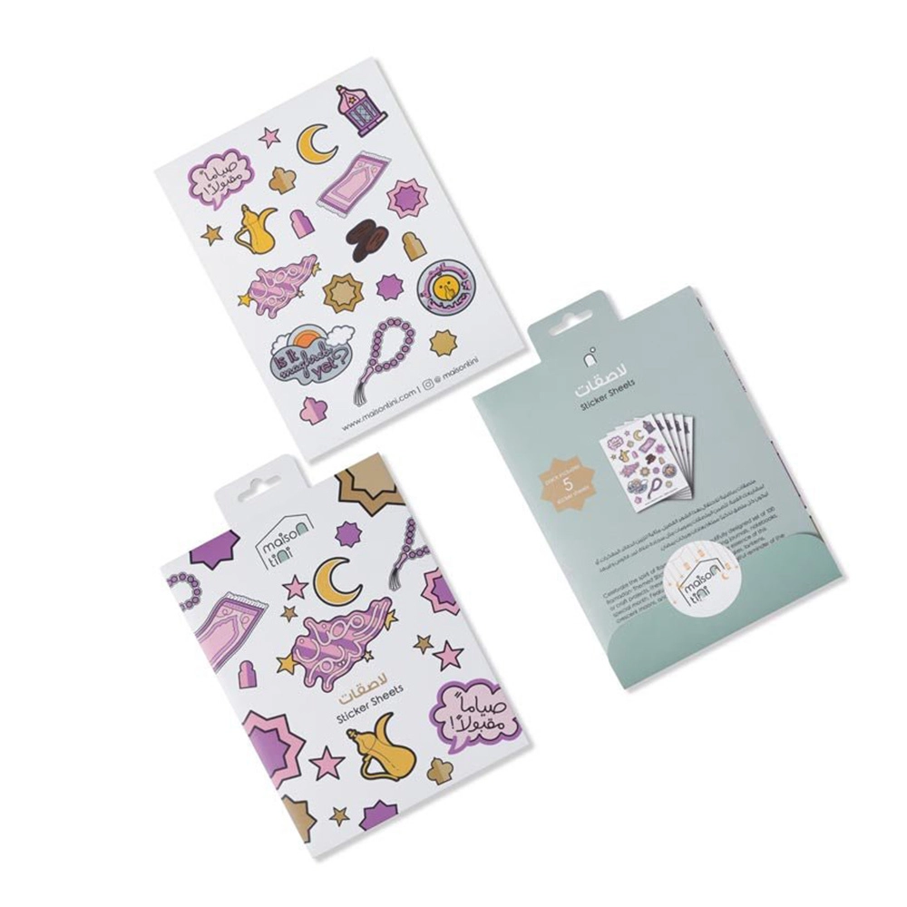 Ramadan Sticker Book 5 sheets 100 pcs