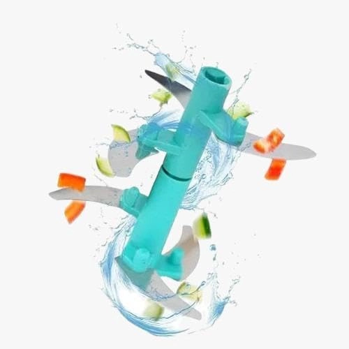 Manual Vegetable Chopper - 750ml 5 Stainless Steel Blades