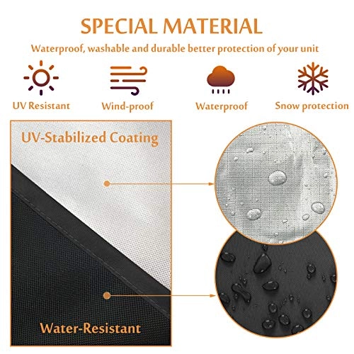 Window Air Conditioner Cover - Fits Most 12,000 - 15,000 BTU Window Air Conditioner Units.