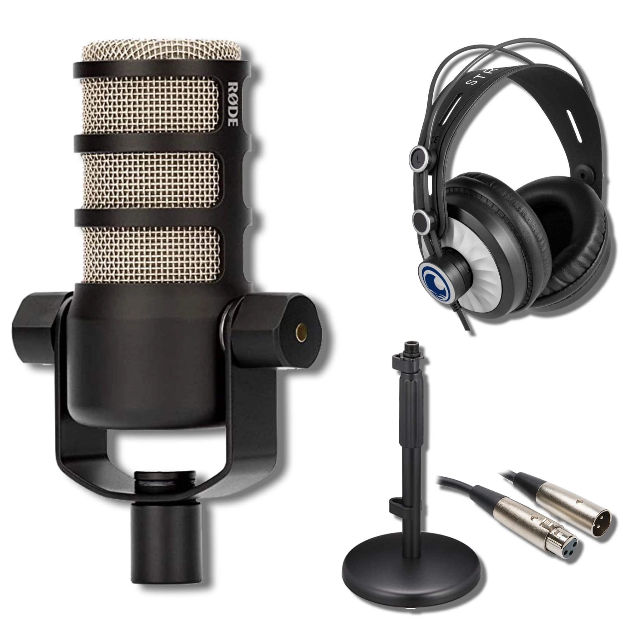 StreamEye PodMic XLR Microphone + DS7200B + Cans50 + XLR Cable + Polishing Cloth