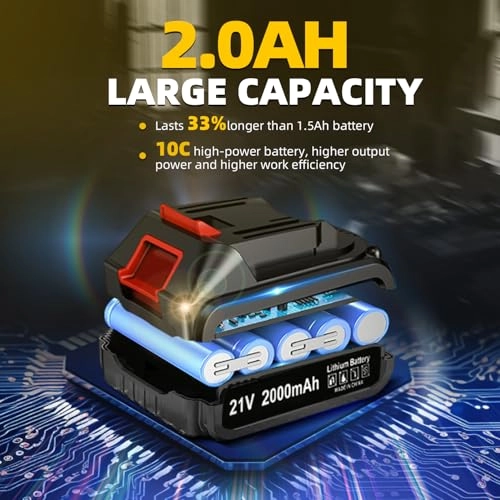 Power Drill Driver - 2.0Ah 21V Bundle