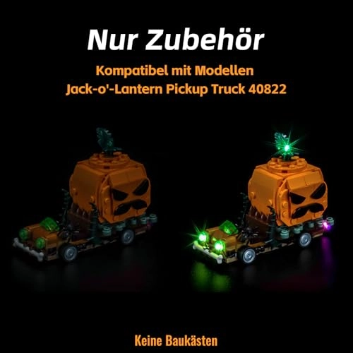 40822 Jack-O'-Lantern Pickup Truck - LED Light Set USB