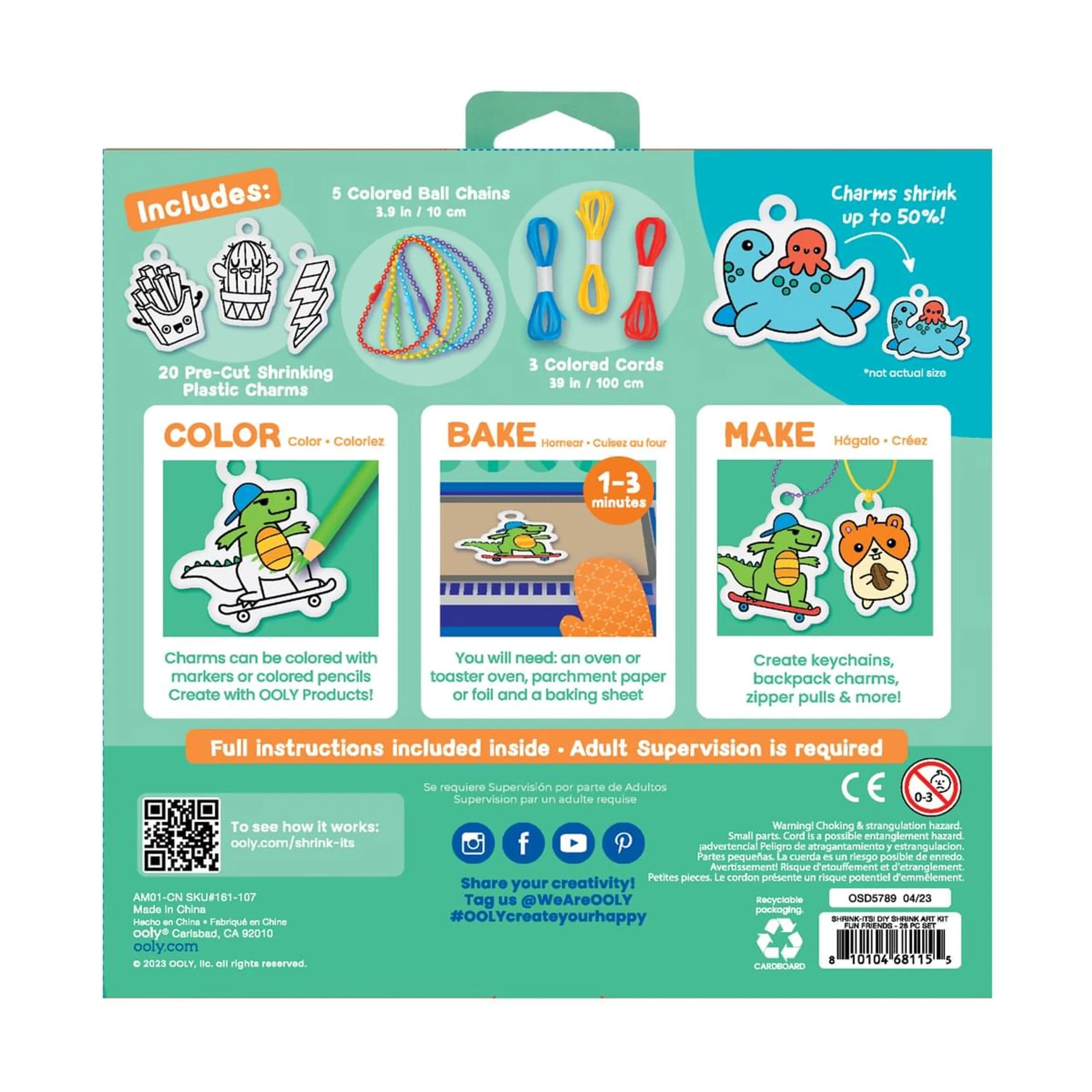 Shrink Its DIY Shrink Art Kit - 20 pieces