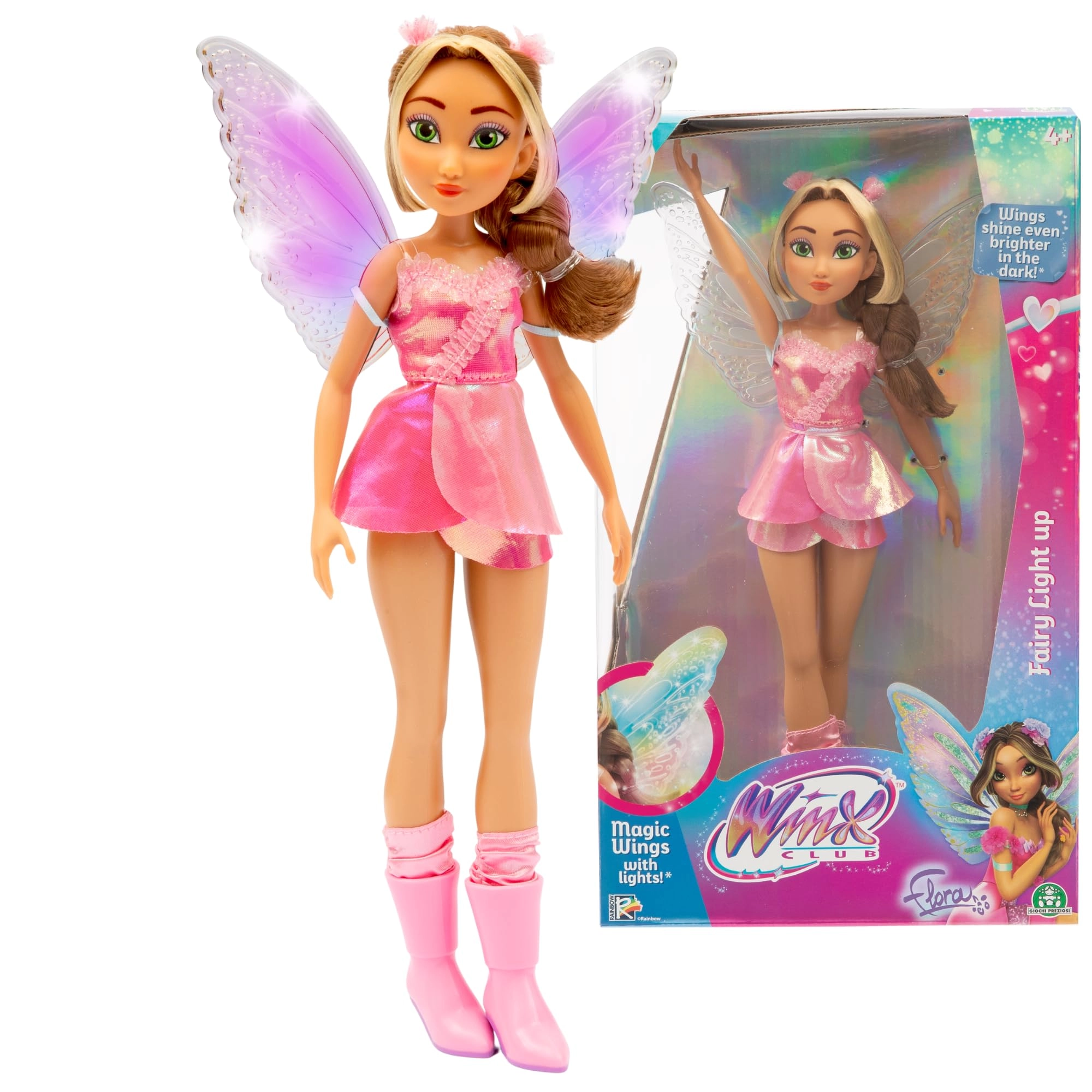 Giochi Preziosi Flora Fashion Doll - 27cm Light-Up Wings Ages 4+