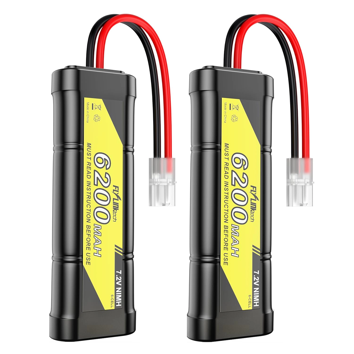 flylinktech RC Battery - 7.2V 6200mAh NiMH Pack