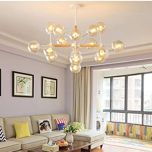 Creative Magic Bean Molecule Chandelier