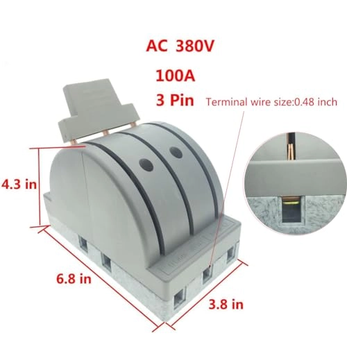 HK1A-100/3 - Knife Switch 3 Pole 2 Throw 100A 380V
