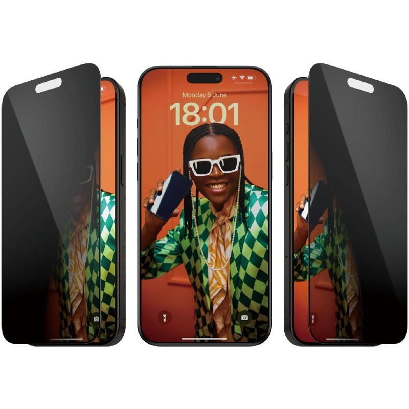 Ultra Wide Fit Clear Tempered Glass Screen Protector for iPhone 16 Plus