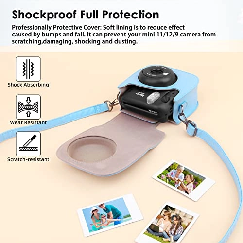 Camera Case - PU Leather Mini 11 + Photo Album - 52 pockets