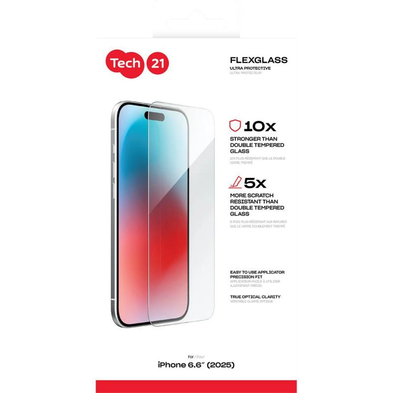 Impact Protective FlexGlass Screen Protector for iPhone 16 Pro