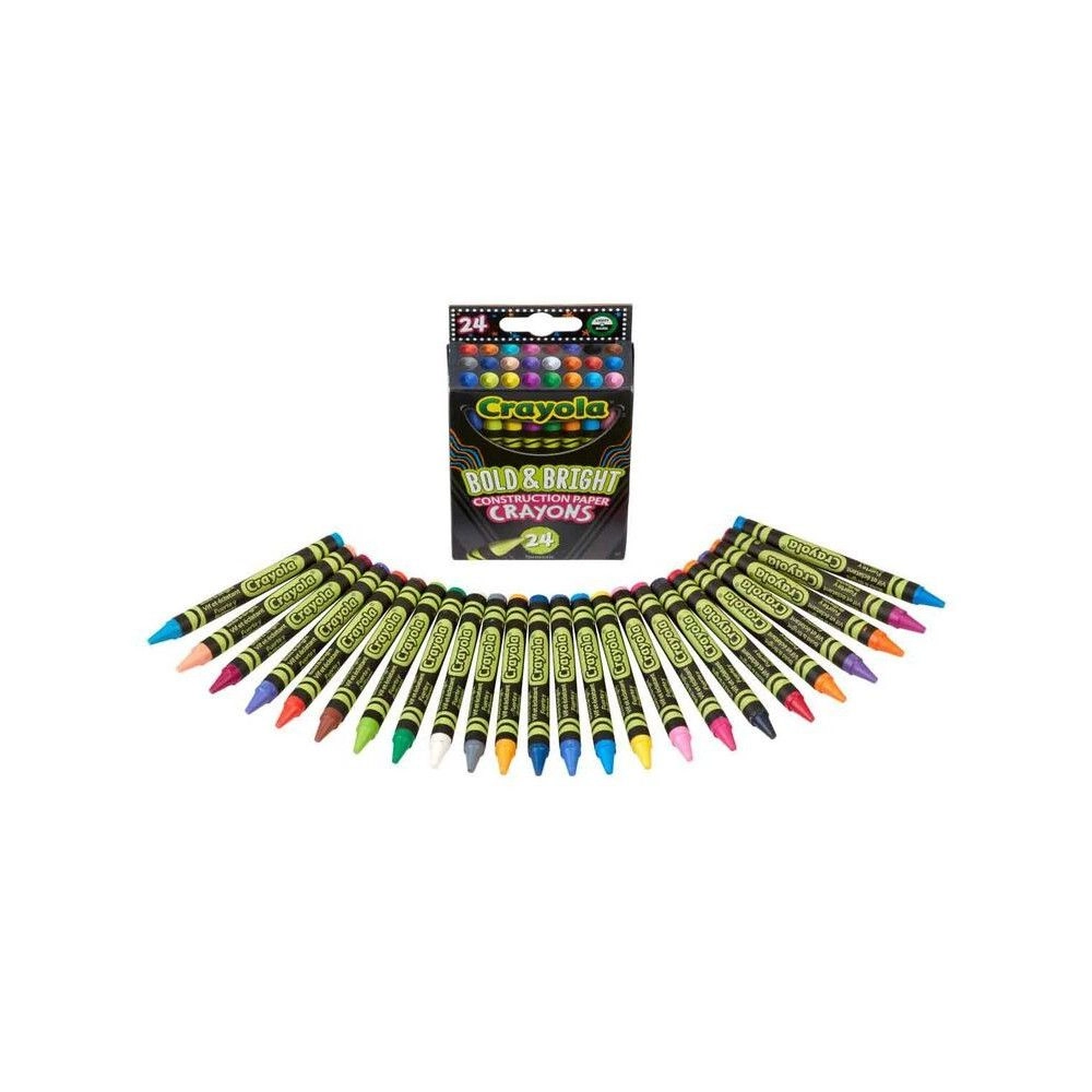 Bold & Bright Construction Paper Crayons - 24