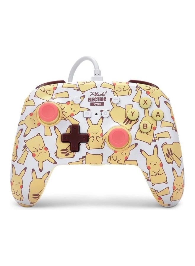 Nintendo Switch Enhanced Wired Controller Pikachu Moods