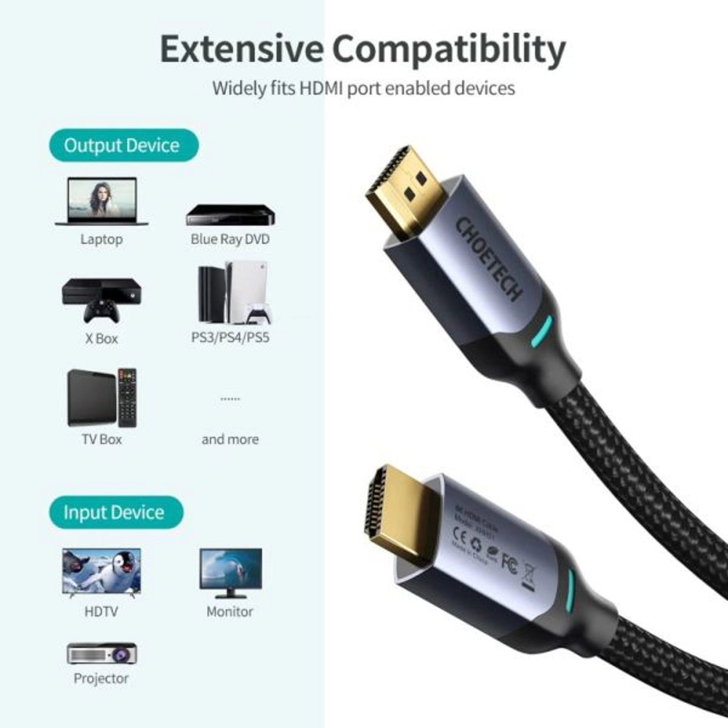 8K HDMI Cable - 2m