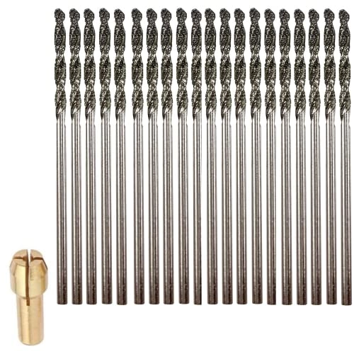 DRILAX Diamond Drill Bit Set - 20-Pc 2mm