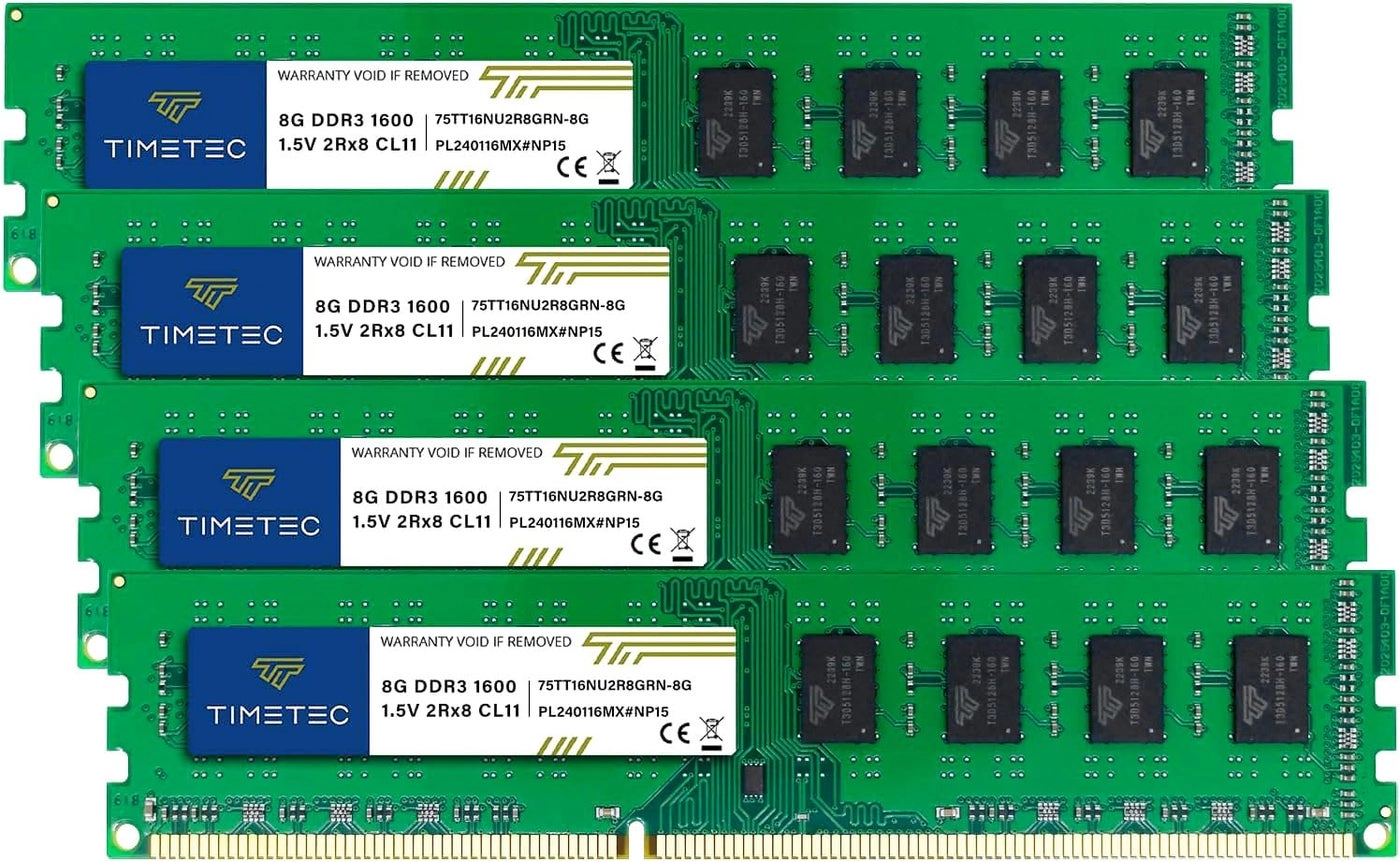 Timetec DDR3 1600MHz - 32GB 240-Pin