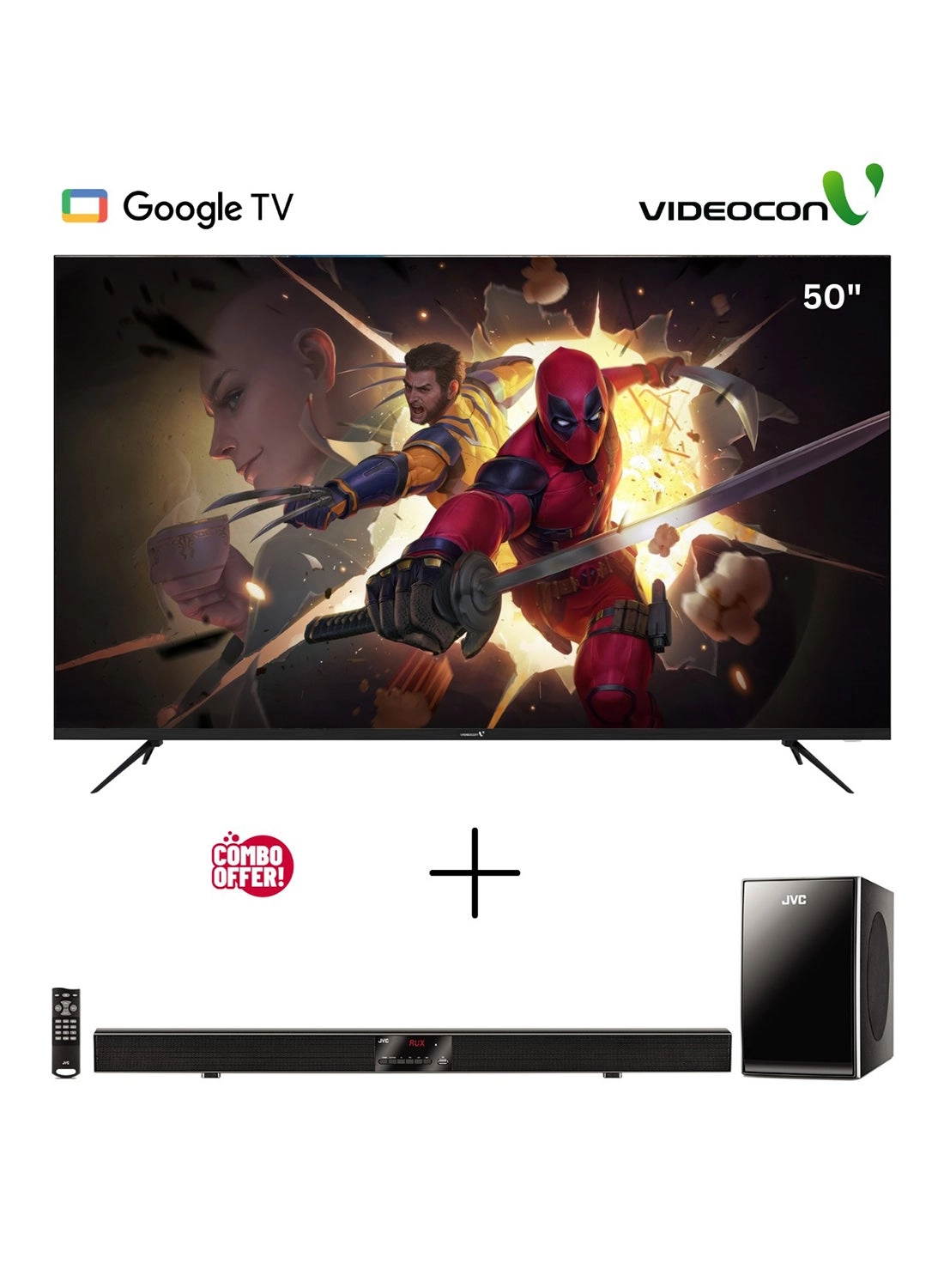 Videocon E50ELGT1100+TH-BY370A Bundle