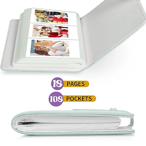 2x3" 108 Pockets Vegan Leather Photo Album