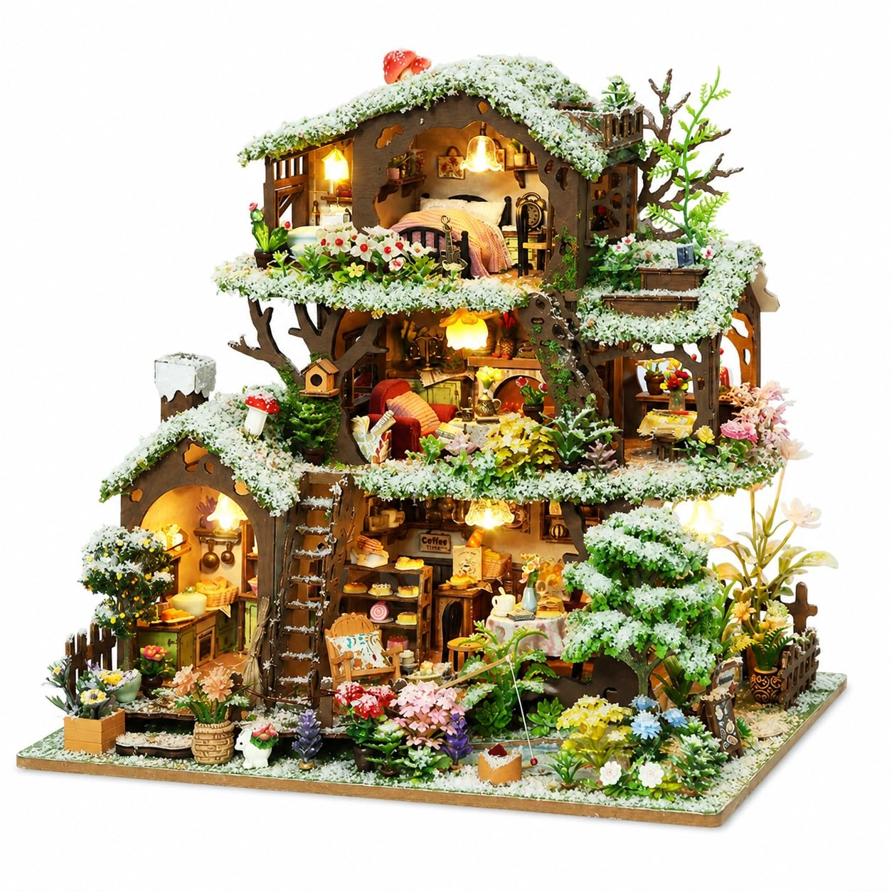 Roroom DIY Miniature Dollhouse Kit - Ya Quan Court-music