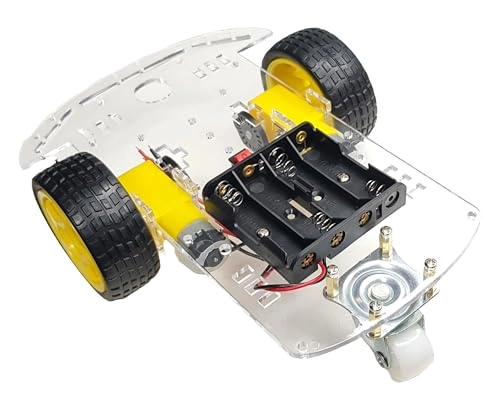 RC 2WD Car Chassis Kit - Two DC motor with speed encoder Arduino ESP32 ESP8266 Raspberry Pi